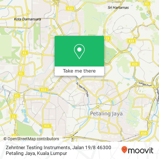 Zehntner Testing Instruments, Jalan 19 / 8 46300 Petaling Jaya map