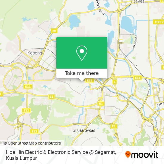 Hoe Hin Electric & Electronic Service @ Segamat map