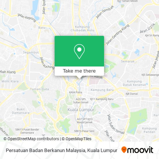 Persatuan Badan Berkanun Malaysia map