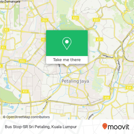 Bus Stop-SR Sri Petaling map