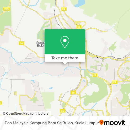 Pos Malaysia Kampung Baru Sg Buloh map