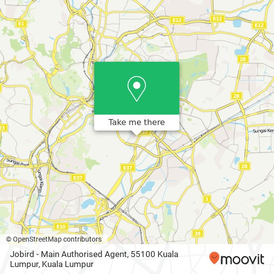 Jobird - Main Authorised Agent, 55100 Kuala Lumpur map