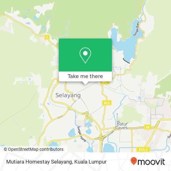 Mutiara Homestay Selayang map