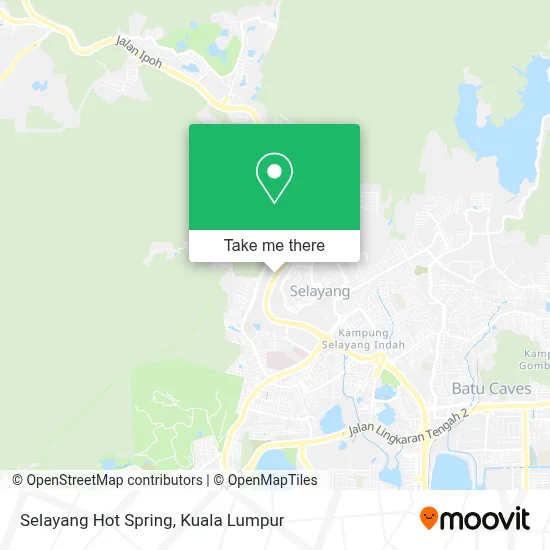 Selayang Hot Spring map