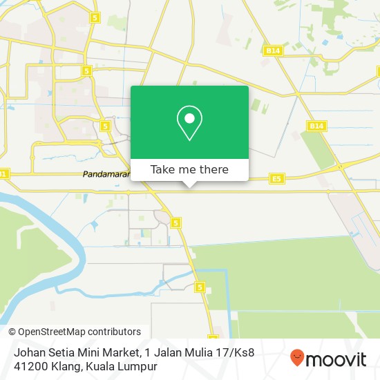 Johan Setia Mini Market, 1 Jalan Mulia 17 / Ks8 41200 Klang map