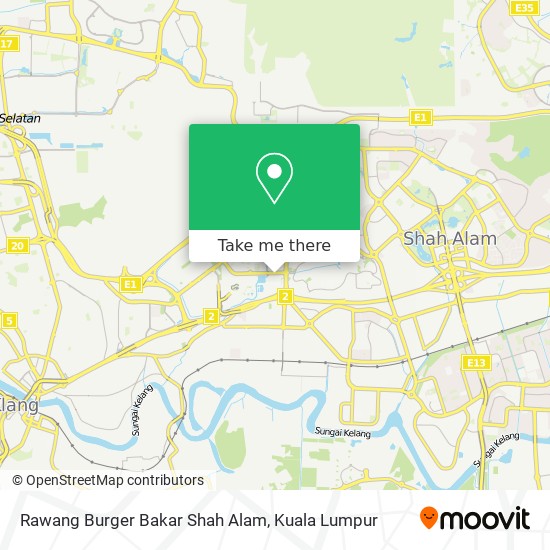 Peta Rawang Burger Bakar Shah Alam