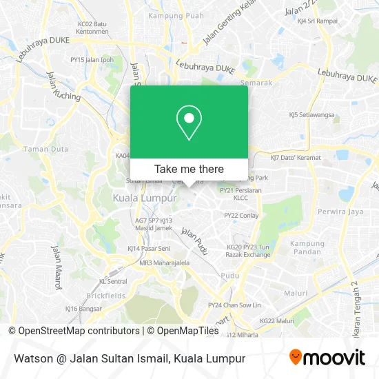 Watson @ Jalan Sultan Ismail map