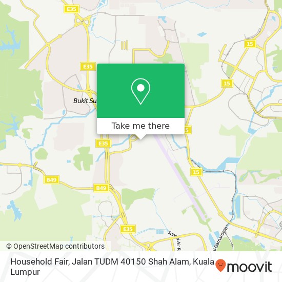 Household Fair, Jalan TUDM 40150 Shah Alam map