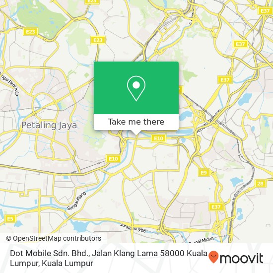 Peta Dot Mobile Sdn. Bhd., Jalan Klang Lama 58000 Kuala Lumpur