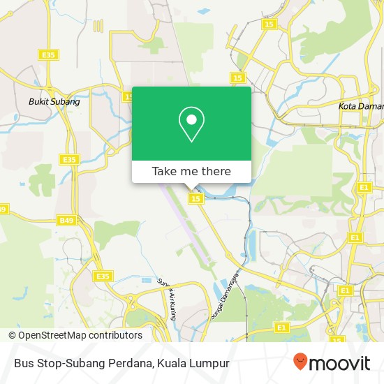 Bus Stop-Subang Perdana map