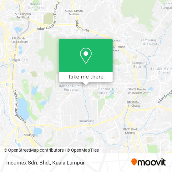 Incomex Sdn. Bhd. map