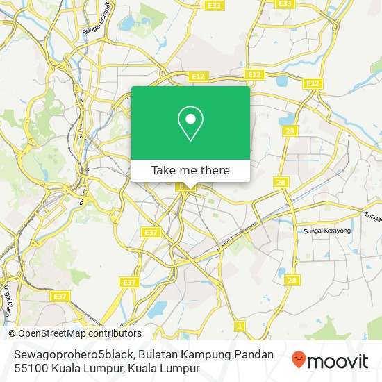 Sewagoprohero5black, Bulatan Kampung Pandan 55100 Kuala Lumpur map