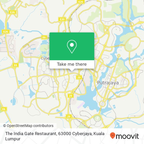 The India Gate Restaurant, 63000 Cyberjaya map