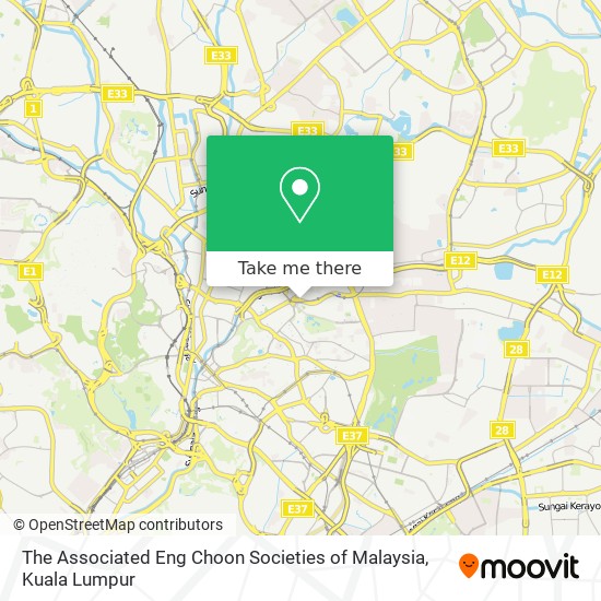 Peta The Associated Eng Choon Societies of Malaysia