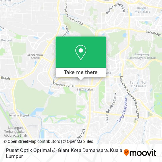 Peta Pusat Optik Optimal @ Giant Kota Damansara