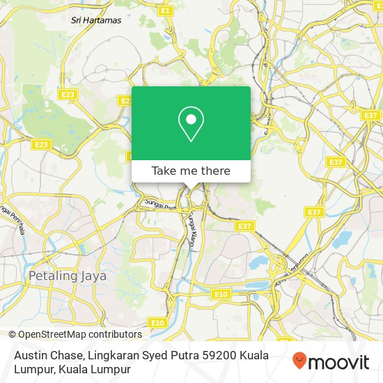 Austin Chase, Lingkaran Syed Putra 59200 Kuala Lumpur map