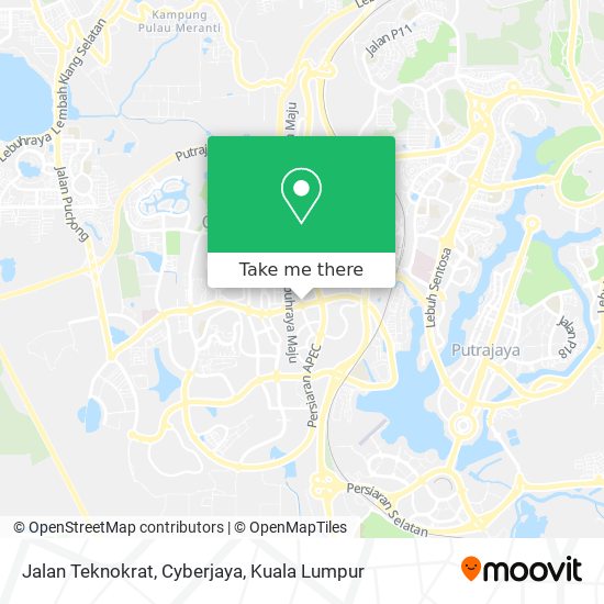 Jalan Teknokrat, Cyberjaya map