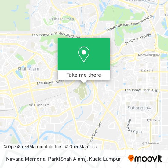 Nirvana Memorial Park(Shah Alam) map