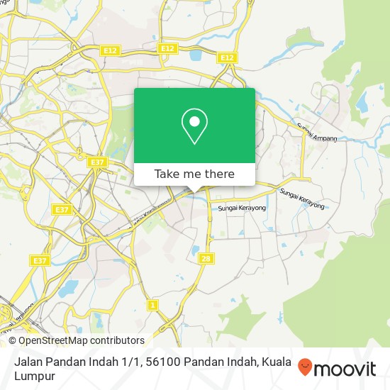 Jalan Pandan Indah 1 / 1, 56100 Pandan Indah map