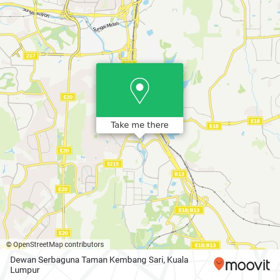 Peta Dewan Serbaguna Taman Kembang Sari