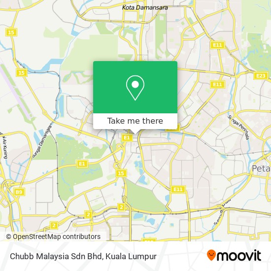 Peta Chubb Malaysia Sdn Bhd