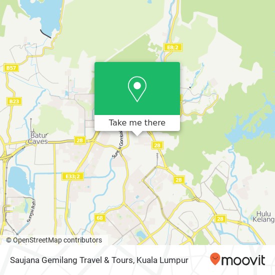 Peta Saujana Gemilang Travel & Tours