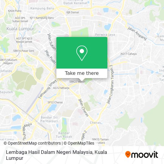Lembaga Hasil Dalam Negeri Malaysia map