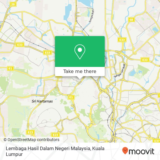 Peta Lembaga Hasil Dalam Negeri Malaysia