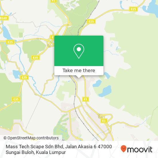 Mass Tech Scape Sdn Bhd, Jalan Akasia 6 47000 Sungai Buloh map