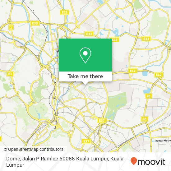 Dome, Jalan P Ramlee 50088 Kuala Lumpur map
