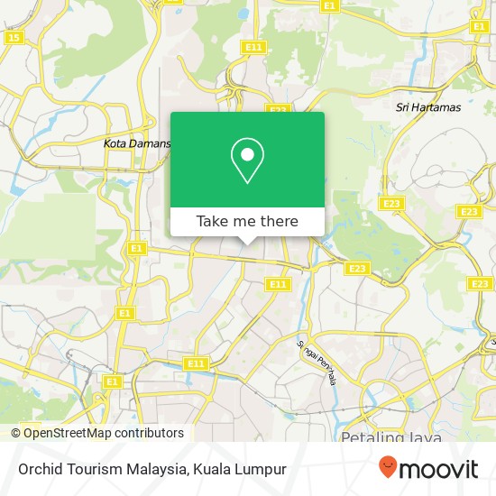 Orchid Tourism Malaysia map