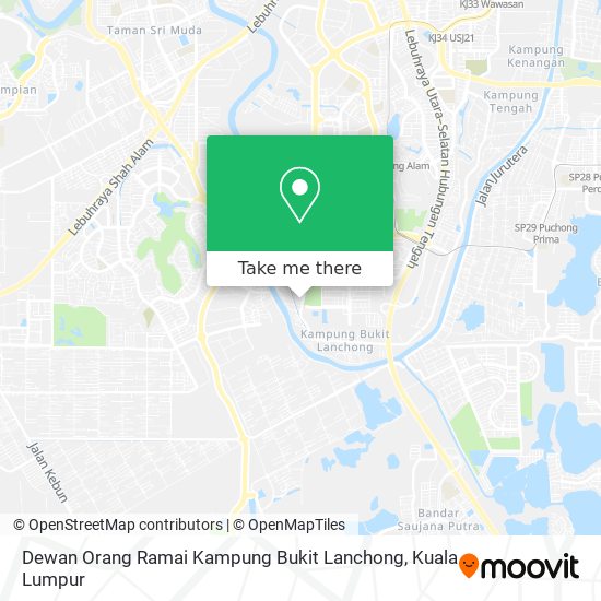 Peta Dewan Orang Ramai Kampung Bukit Lanchong