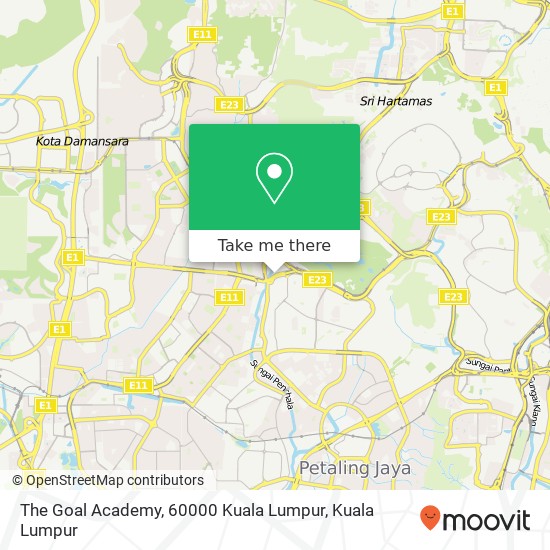 Peta The Goal Academy, 60000 Kuala Lumpur