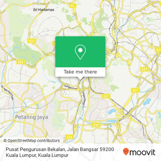 Pusat Pengurusan Bekalan, Jalan Bangsar 59200 Kuala Lumpur map