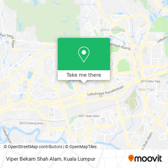 Peta Viper Bekam Shah Alam