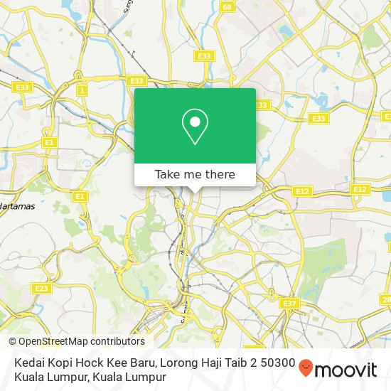 Kedai Kopi Hock Kee Baru, Lorong Haji Taib 2 50300 Kuala Lumpur map