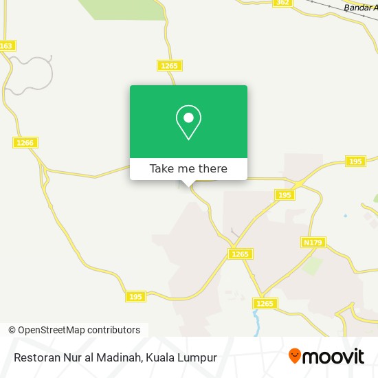 Peta Restoran Nur al Madinah