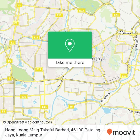 Hong Leong Msig Takaful Berhad, 46100 Petaling Jaya map