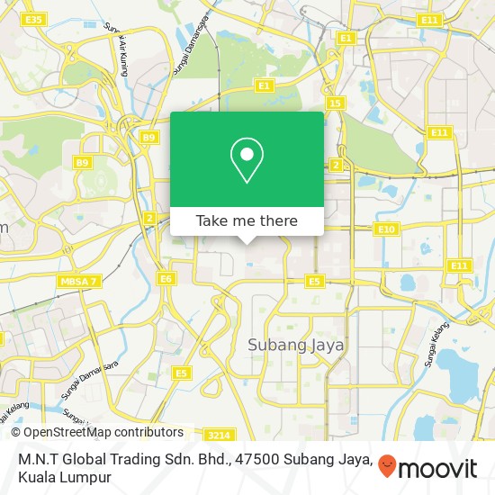 M.N.T Global Trading Sdn. Bhd., 47500 Subang Jaya map