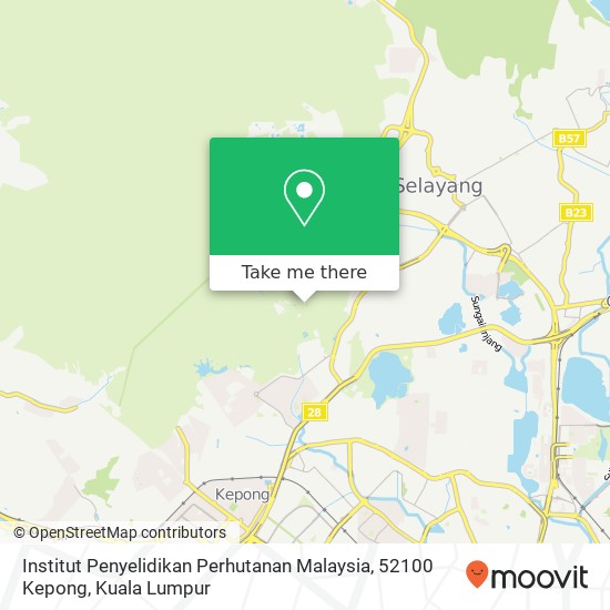 Institut Penyelidikan Perhutanan Malaysia, 52100 Kepong map