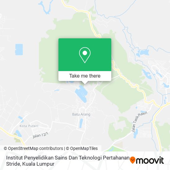 Peta Institut Penyelidikan Sains Dan Teknologi Pertahanan Stride
