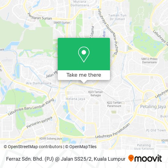 Ferraz Sdn. Bhd. (PJ) @ Jalan SS25 / 2 map