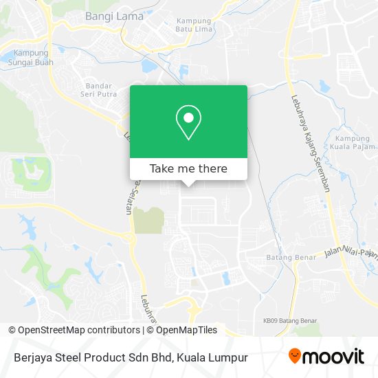 Berjaya Steel Product Sdn Bhd map