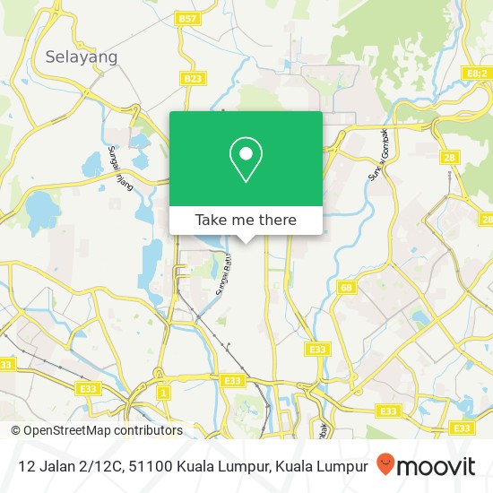 Peta 12 Jalan 2 / 12C, 51100 Kuala Lumpur