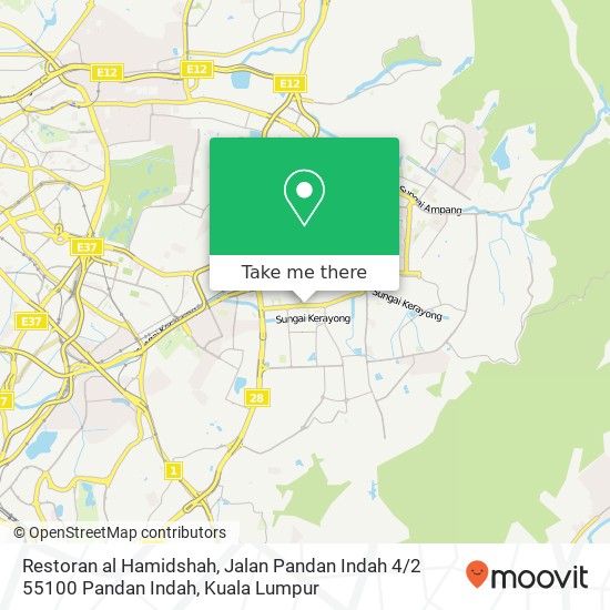 Restoran al Hamidshah, Jalan Pandan Indah 4 / 2 55100 Pandan Indah map