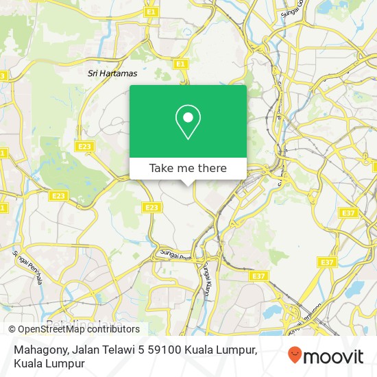 Mahagony, Jalan Telawi 5 59100 Kuala Lumpur map