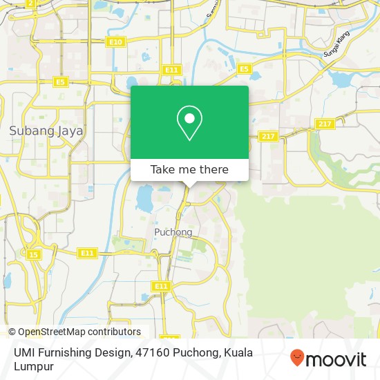 UMI Furnishing Design, 47160 Puchong map