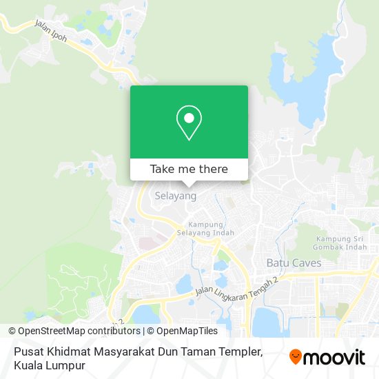 Peta Pusat Khidmat Masyarakat Dun Taman Templer