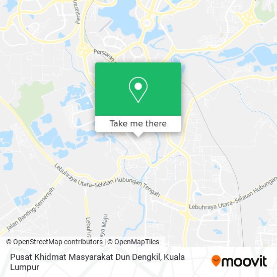 Pusat Khidmat Masyarakat Dun Dengkil map