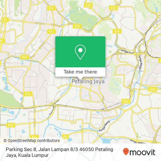Parking Sec 8, Jalan Lampan 8 / 3 46050 Petaling Jaya map